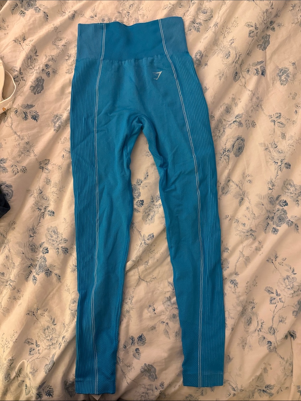 Gymshark Seamless High-Waist Leggings in Bright Blue
